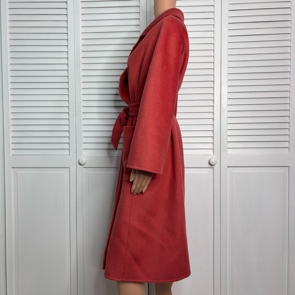 PISSENLIT Red The Classic Wrap Coat Size 2 - Picture 5 of 8